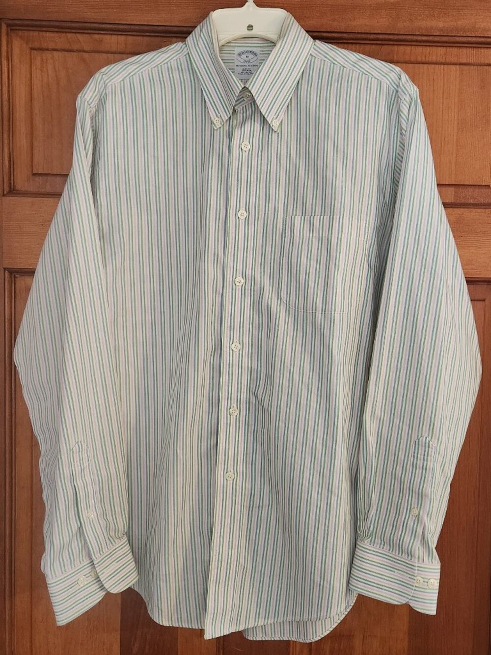 Brooks Brothers pastel long sleeve button dress shirt